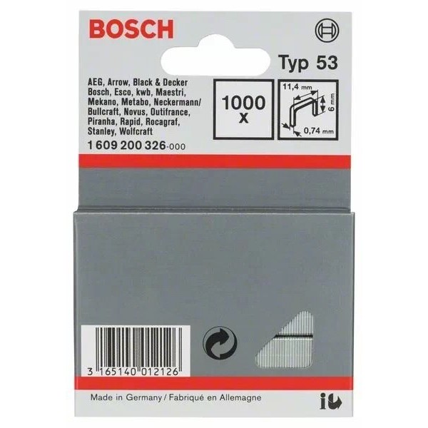 BOSCH TEL.ÇİVİ 11,4*6 MM HT 8, HT 14, PTK 14 E