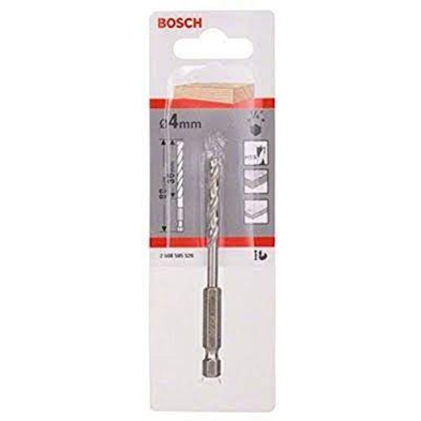 BOSCH 1/4 ALTIGEN GİRİŞLİ AĞAÇ UÇ 4 MM