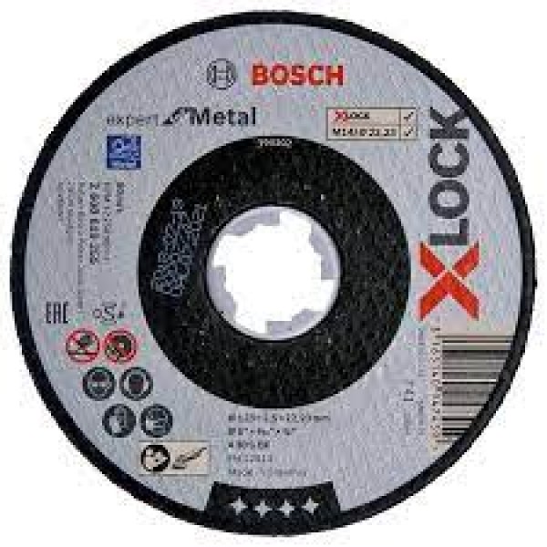 BOSCH X-LOCK 125*2,5MM EXPERT FOR METAL DÜZ