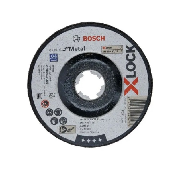 BOSCH X-LOCK 125*6,0 MM EXPERT FOR METAL