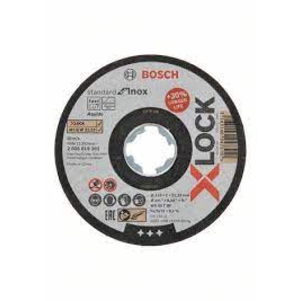 BOSCH X-LOCK 115*1 MM STANDART FOR INOX RAPIDO