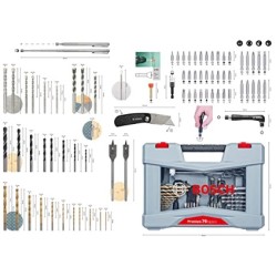 BOSCH X-LİNE PREMİUM DELME&VİDALAMA SET 76'LI