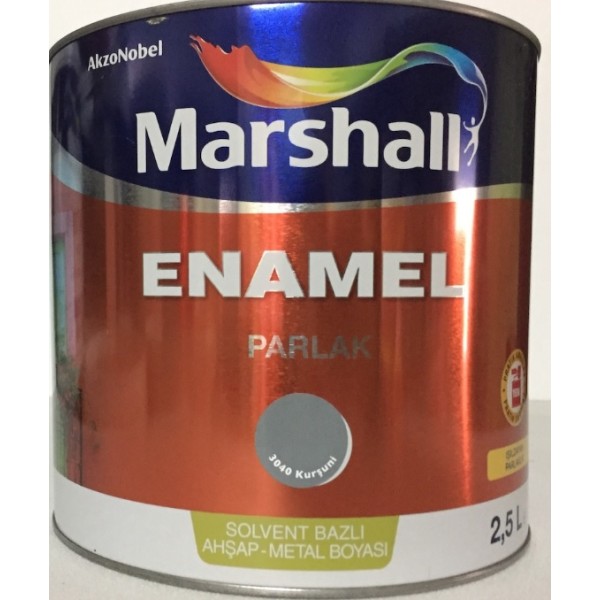 MARSHALL ENAMEL PARLAK 2.5 LT KURŞUNİ